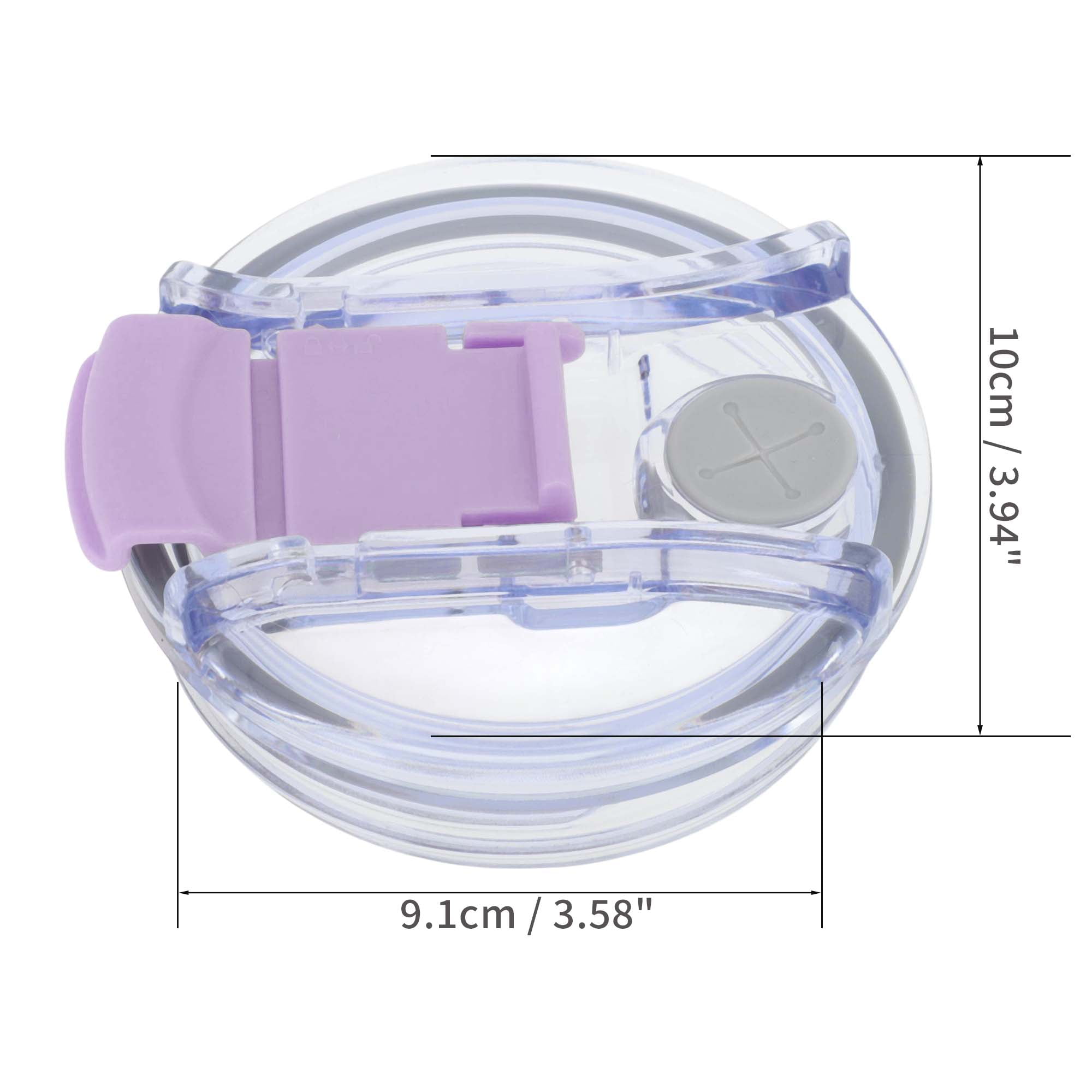 Unique Bargains 1 Pc Durable Tumbler Lid with Magnetic Slider and O-Rings Purple