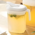 thumbnail image 3 of ACDANC 2 Quart (2 Liter) Pitcher with Lid - Water Jug for Fridge Door - Leakproof 64Oz Plastic Pitcher with Lid - Drink Container for Juice,Iced Tea,Coffee,Bpa-Free Plastic,White, 3 of 6