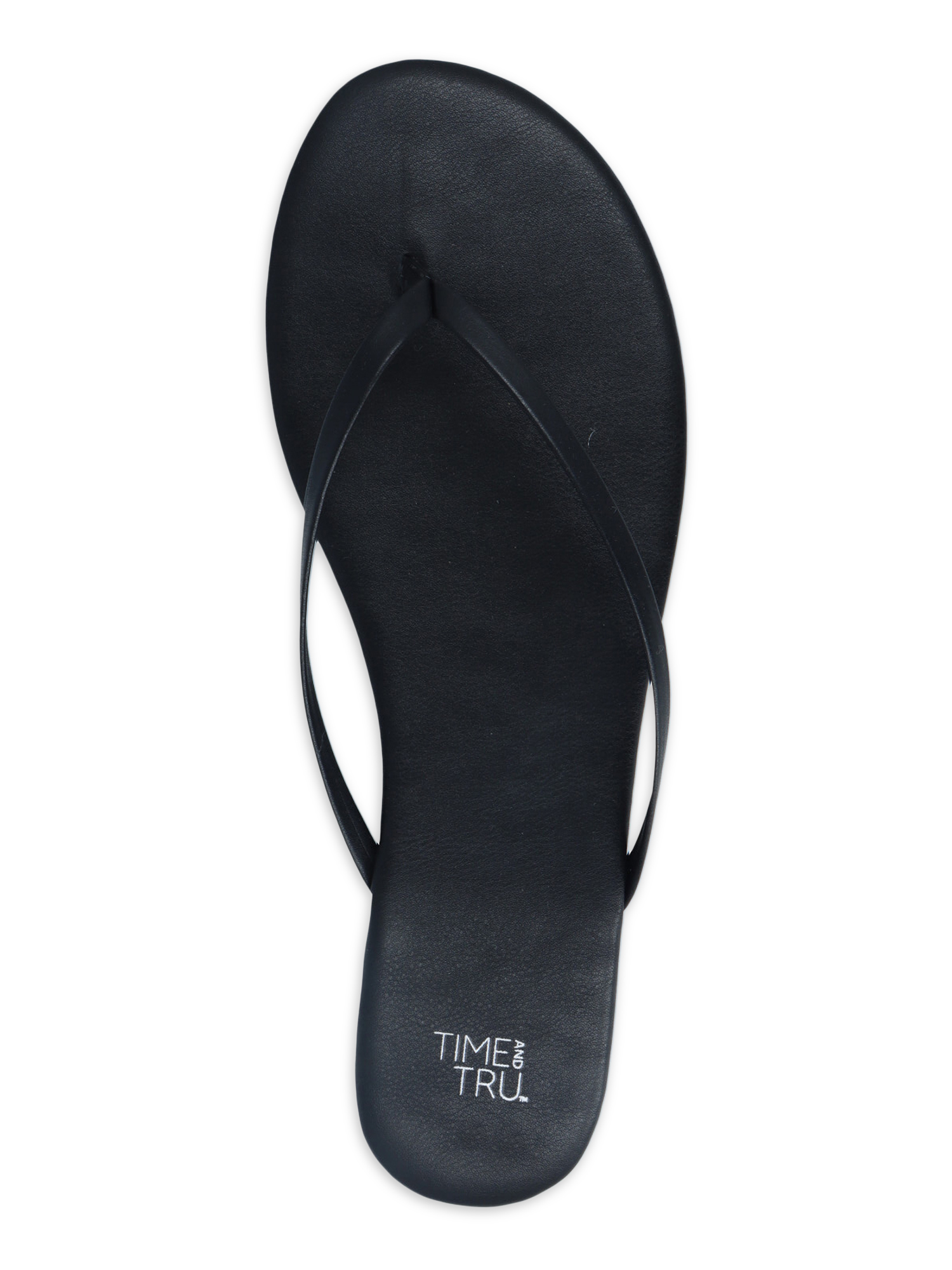Time and Tru Women's Barely There Thong Sandals, Wide Width Available - image 4 of 6