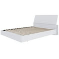 thumbnail image 4 of Lit plateforme et tête de lit Paris de Nexera, fini blanc, 4 of 6