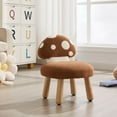 thumbnail image 6 of Dayalane Mushroom Kids Desk Chair Comfy, Upholstered Chairs with Wooden Legs for Ages 1-4, Playroom Furniture with Back, Bedroom, Kindergarten, Pink, 6 of 8