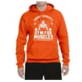 thumbnail image 2 of Dwight Schrute's Gym for Muscles Pop Culture Unisex Graphic Hoodie Sweatshirt, Orange, 3XL, 2 of 3