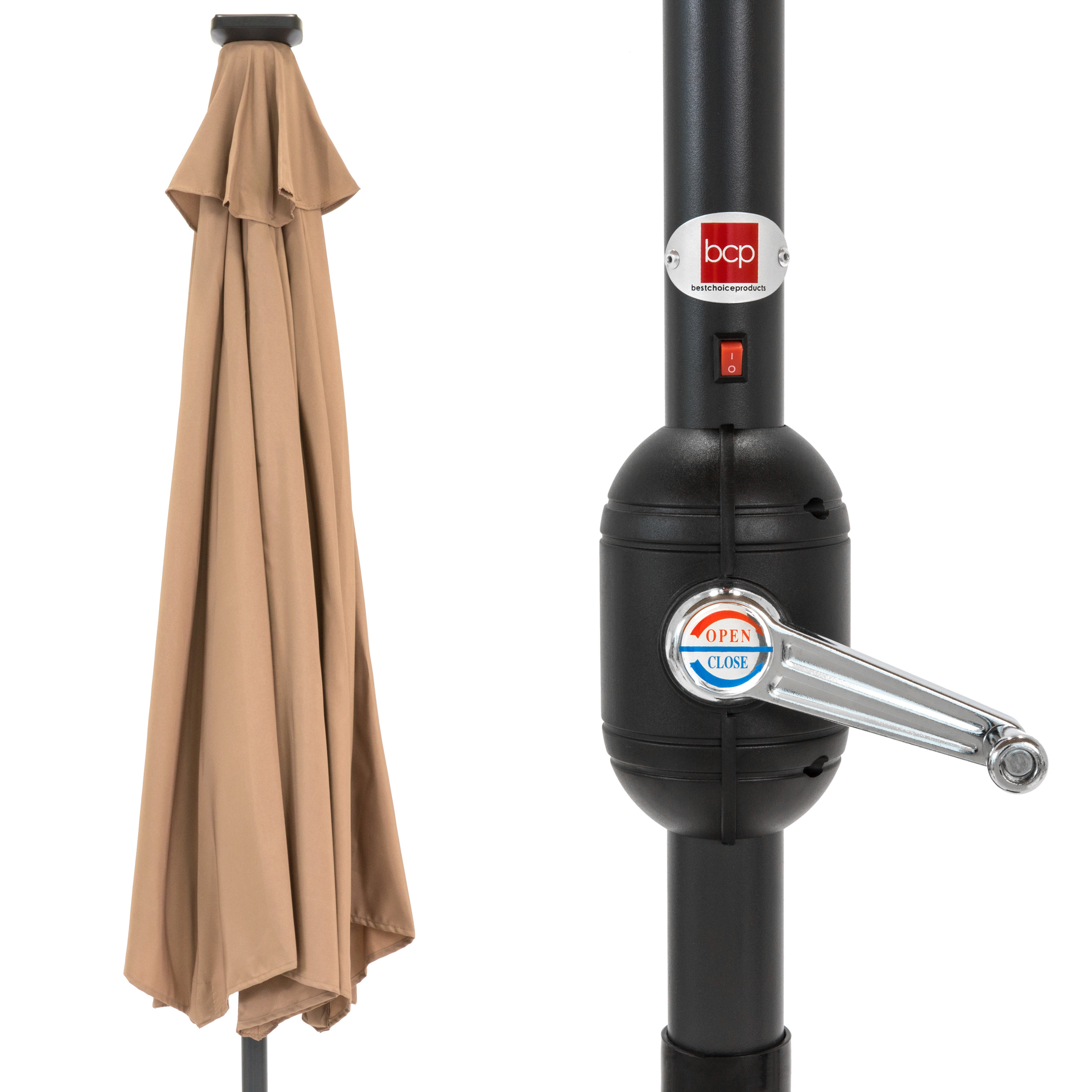 lighted half umbrella