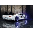 thumbnail image 3 of Aero Extreme Twin Race Car Bed with Led Lights & Sound Fx, Free Mattress Included, Children's Racing Theme Bed, 3 of 3