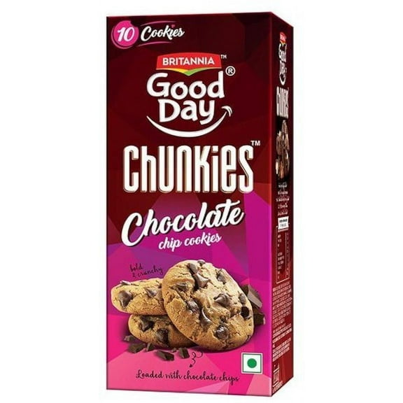 Britannia Good Day Choco Chunkies Cookies 2.64 oz pack