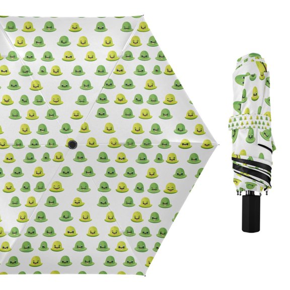 Cartoon Hats Compact Sun Umbrella Windproof Travel Umbrellas for Rain Strong Portable UV Protection