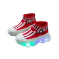 thumbnail image 2 of Akiihool Toddler Girl Sneakers Baby Girls Boys Shoes Soft Anti-Slip Sole Soft Anti-Slip Sole First Walkers Shoes (Red,9.5), 2 of 5