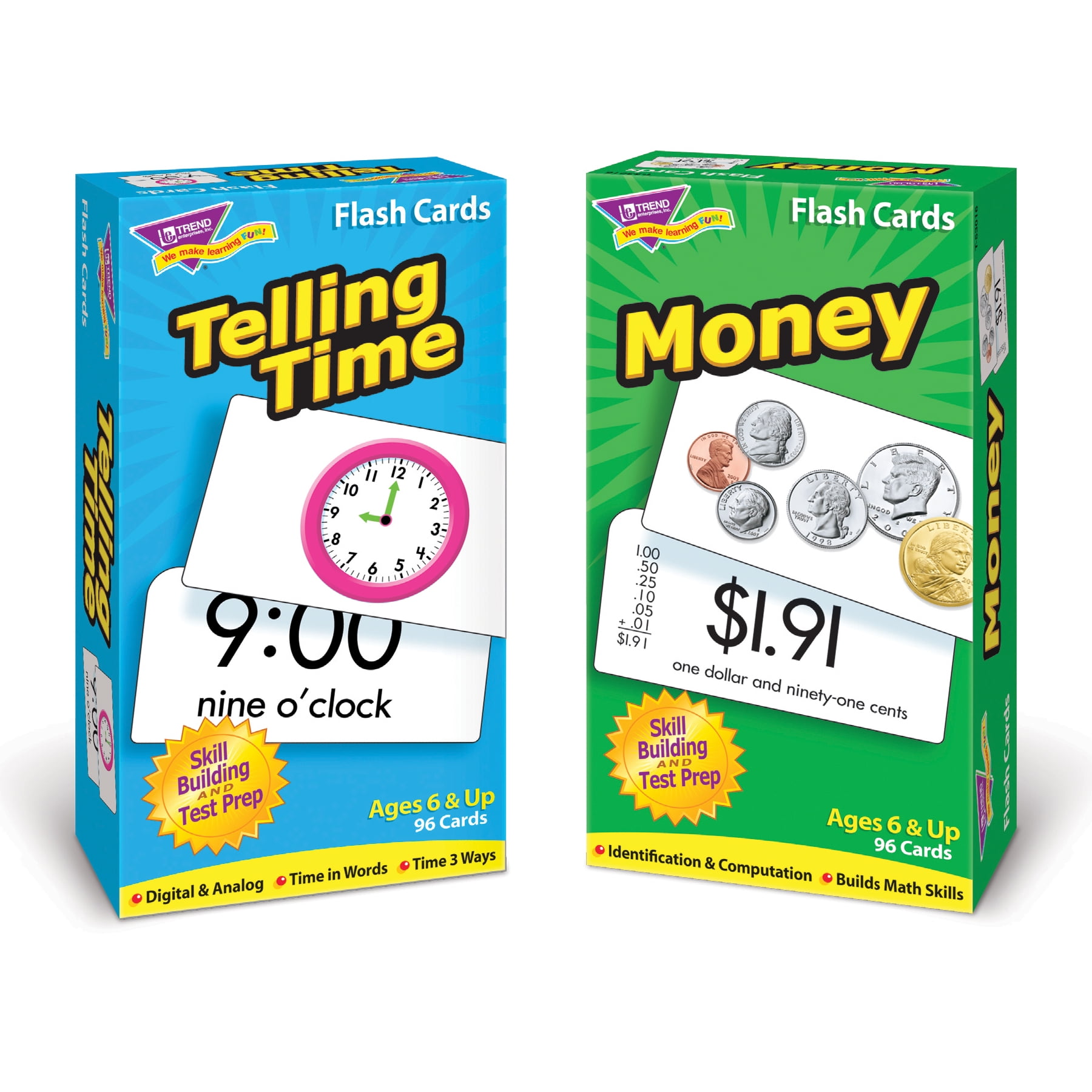FLASH CARD NUMBERS & TELL THE TIME - Mind To Mind Books Store