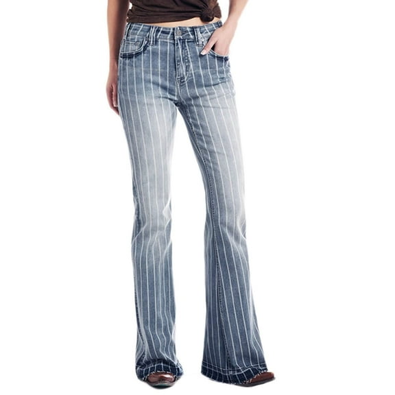 Rock & Roll Denim Jean Women Trouser High Rise 31 X 30 Med W8H2533