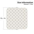 thumbnail image 2 of Zufioo Anchors Print Leather Coaster Set, Decorative PVC Coasters 4-pack - Scald and Stain-resistant, Suitable for Home, Cafes, Restaurants-Square, 2 of 6
