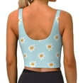 thumbnail image 2 of Yiaed Daisies Flowers Print Ladies Waistcoat Women Sports Vest Vest Sports Women Sports Top Yoga Vest for women-X-Large, 2 of 8