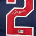 thumbnail image 3 of Autographed/Signed Corey Kluber Cleveland Blue Baseball Jersey Beckett BAS COA, 3 of 4