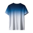 thumbnail image 5 of ZUKMRJPC Mens Workout Tops Short Sleeve Crewneck Fashion Gradient Color Summer Tops Casual Lightweight Gym Athletic T Shirts Unisex, 5 of 7