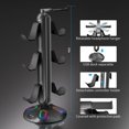thumbnail image 4 of Soporte para auriculares para juegos Canmarin RGB con 9 modos de luz negro, 4 of 6