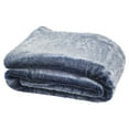 thumbnail image 2 of SAFAVIEH Skyler Plush Solid Faux Fur Throw, 50" x 60", Blue/White, 2 of 2