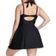 thumbnail image 5 of Traje de baño halter para mujer, talla grande, traje de baño de dos piezas, conjunto de tankini Adepaton HMHZ264-1, 5 of 7
