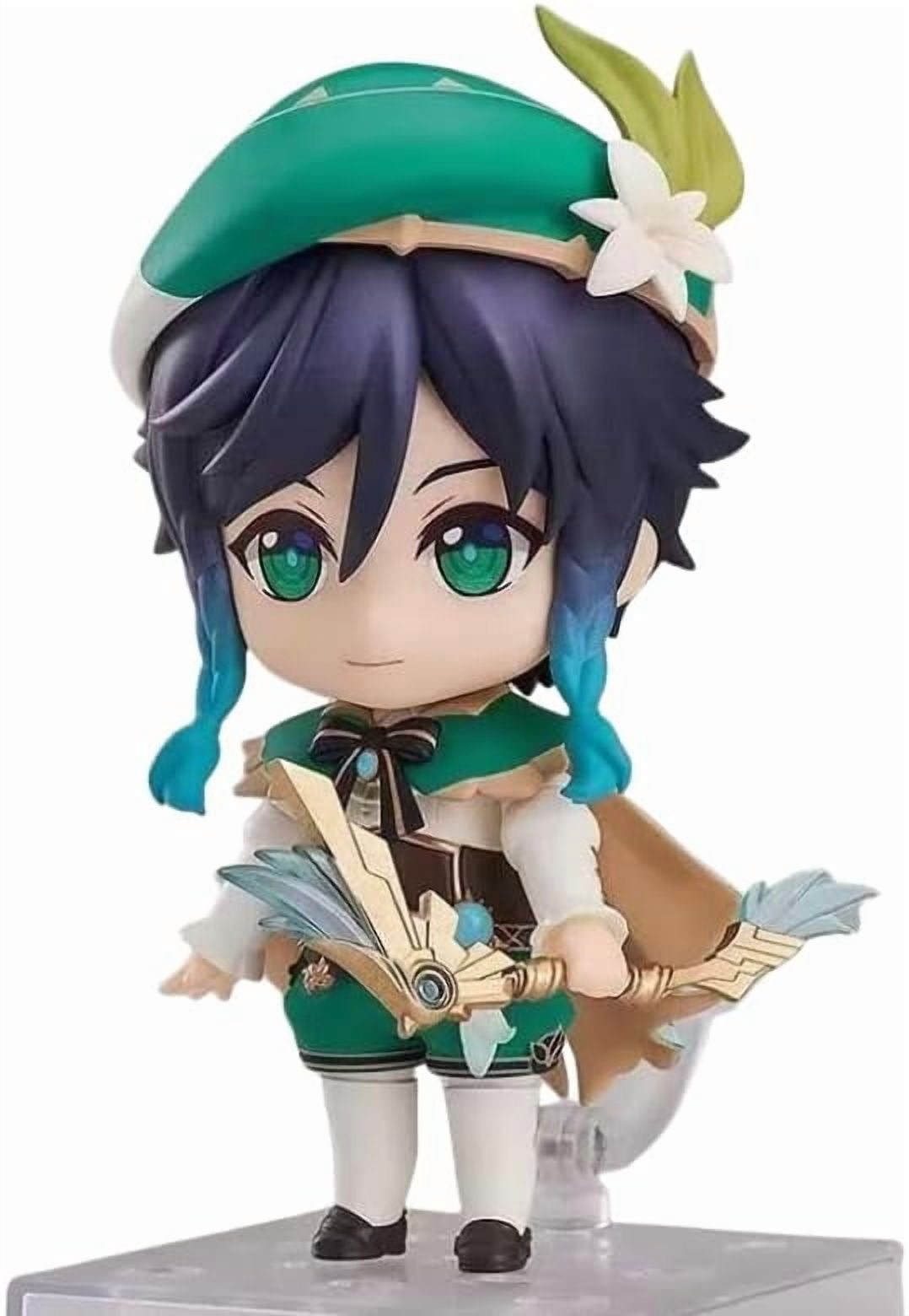 Newly Venti Figure Standig Q Version Venti Figures Genshin Impact Figures 10cm/3.9inch PVC Anime Characters Figure Action Figure Statue Ornament