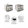 thumbnail image 2 of Fsddascl Farmhouse Home Toaster Cover 2 Slice, Small Kitchen Appliance Covers, Black Plaid Vintage Wood Grain Butterfly Toaster Oven Cover with Loop, Bread Machine Cover Polyester Dust Cover, 2 of 5