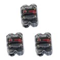thumbnail image 2 of Guardoinrt Car Auto Audio Radio In Line Fuse Breaker Circuit For DC 12V Black 40A 3Set, 2 of 6