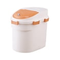 thumbnail image 1 of almacenamiento de alimentos para perros y , contenedor a prueba de humedad, con ruedas giratorias Naranja L Gloria Estuche de almacenamiento de granos, 1 of 9