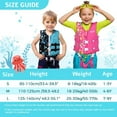 thumbnail image 6 of Boglia Toddler Swim Vest Life Jacket-Kids Flotation Buoyancy Swimwear Trainer Aid Vest with Adjustable Safety Strap, Age 1-9 Years/18-77lbs, Blue Bubble, 6 of 9