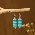 thumbnail image 3 of Vintage Bohemian Ethnic Turquoise Earrings Fashion Turquoise Drop Earrings Earrings, 3 of 8