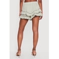 thumbnail image 4 of Women's Tiered Ruffle Shorts with Crochet Detail, 4 of 4