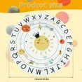 thumbnail image 2 of POINTERTECK Round Non-Slip Alphabet Kids Area Rug Playmat Carpet  47 inch  White, 2 of 9