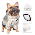 thumbnail image 4 of Uemuo Geometric Triangle for Winter Dog Hoodie Sweatshirts with Pockets Warm Dog Clothes for Small Dogs Chihuahua-X-Large, 4 of 8