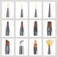 thumbnail image 6 of Happydeer Nail Art Brush Soft Bristles Grip Comfortable Long Handle Draw Lines Plastic DIY UV Gel Brushes Painting Pens Nail Supplies, 6 of 13