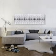 thumbnail image 2 of ARTCANVAS Black Spine on White Panoramic Canvas Art Print - Size: 60" x 20" (1.50" Deep), 2 of 9