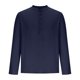 thumbnail image 1 of Blusas y camisas de manga larga con cuello redondo para hombre, blusa informal de moda con botones, transpirable, de manga larga y cuello redondo, blusa de poliéster para hombre, 1 of 4