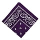 thumbnail image 2 of Bandana de algodón Colcomx Estampado de cachemira Paisley vaquero púrpura, 2 of 6