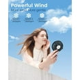 thumbnail image 2 of EasyAcc BreezeMate Handheld Portable Fan - Rechargeable & Foldable, 3-Speed, 2 of 6