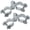 Silver (2 Set)-1-5/8, variant on 1-5/8" Chain Link Gate Hinge Kit Include Female & Male Hinges Fence Hardware Galvanized Steel 2 Set