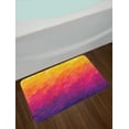 thumbnail image 2 of Abstract Bath Mat, Watercolor Style Ombre Effect Hand Drawn Brush Strokes in Warm Tones, Plush Bathroom Decor Mat with Non Slip Backing, 29.5" X 17.5", Purple Orange, by Ambesonne, 2 of 2
