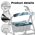 thumbnail image 5 of HELLHERO Marble Pattern Non-Slip Fit Rollator Walker Seat Covers Rollator Seat Back Cover with Stain Proof Improved Comfort for Valentine's Day, 5 of 7