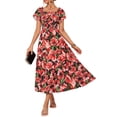 thumbnail image 1 of Vestido de invitada de boda GRACE KARIN Floral Maxi A Line XXL, 1 of 5