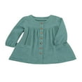 thumbnail image 1 of AMERTEER Enfant en Bas Âge Fille Coton Lin Princesse Robe Tutu Robe Vêtements de Fête Robes, 1 of 4