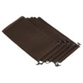 thumbnail image 1 of Unique Bargains 30x15cm Microfiber Pouch, 5Pcs Soft Storage Drawstring Gift Bag, Brown, 1 of 5