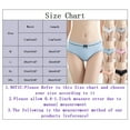 thumbnail image 3 of GHSOHS Womens Underwear Panty Panties Underwear for Women Plus Size Threaded Mid Waist Cute Plus Size Soaking Wet Air Not Tight Panties Cotton Crotch Seamless Underwear Black Briefs Plus Size Pa,XL, 3 of 4