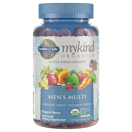 Garden of Life Mykind Organics Men's Gummy Multi - Berry 120 Organic Fruit