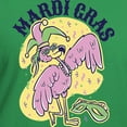 thumbnail image 3 of CafePress - Mardi Gras Flamingo T Shirt - Women's V-Neck Dark T-Shirt, 3 of 4