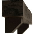 thumbnail image 4 of Ekena Millwork 4"H x 6"D x 72"W Rough Sawn Faux Wood Fireplace Mantel Kit w/ Ashford Corbels, Premium Hickory, 4 of 10