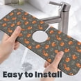 thumbnail image 6 of Sikiie cute fall fox leaf Splash Guard for Sink Faucet-1 PC Super Absorbent Fast Drying Mat Sink Gadgets-Splash Guard for Kitchen, Sink Mat, 6 of 7
