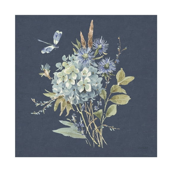 Lisa Audit 'Bohemian Blue 04 on blue' Canvas Art
