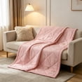 thumbnail image 4 of Tunhigl Printed Lightweight Cool Touch Summer Quilt, Breathable Cooling Air Condition Blanket, 59×78.7in Standard Single Size for Bedroom Sofa Indoor Daily Use, 4 of 5