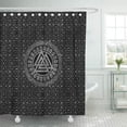 thumbnail image 1 of Cortina de Ducha Nórdica ABPHQTO Simbolo de Valknut de Plata en Triángulos Celtas 150x180 cm, 1 of 1