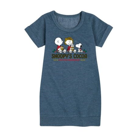 

Peanuts - Snoopy s Cocoa - Toddler And Youth Girls Fleece Dress