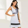thumbnail image 6 of Viikei Sleeveless Dress Summer Dresses for Women Plus Size Dresses Clearance Casual Shift Geometric Print Dress O-Neck Sleeveless Mini Dresses, 6 of 9